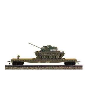    Model Power   Army Flatcar w/Tank HO (Trains) Toys & Games