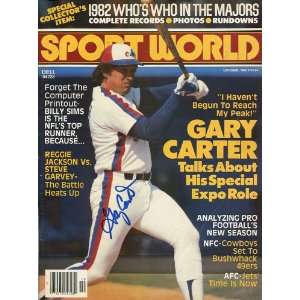   Gary Carter Autographed Copy of Sport World 10/82 Sports Collectibles