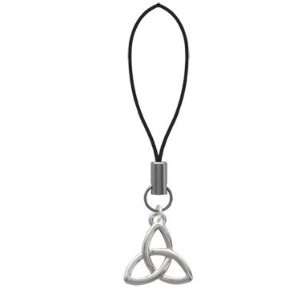    Large Silver Trinity Knot   Cell Phone Charm [Jewelry]: Jewelry