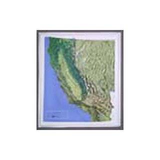   Raised Relief Map 951 California State Map (0795721107922): Books
