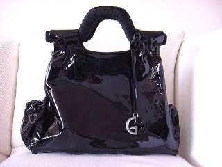 GIORGIO ARMANI patent oversized Tote GR8 day bag MINT  
