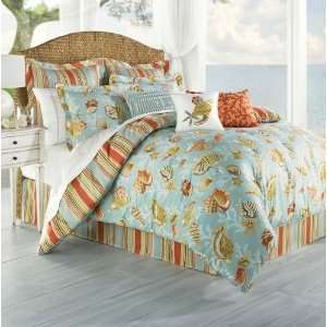  Coastal Life Coral Beach Full 8 Piece Comforter Bed In A 