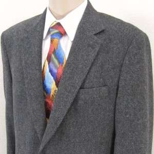   Brothers Gray Herringbone Tweed Wool Sport Jacket Coat Blazer  