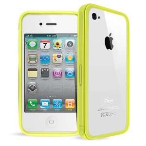  Celicious Yellow Gel Bumper Case for Apple iPhone 4 with 