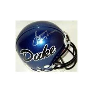  Sonny Jurgenson autographed Football Mini Helmet (Duke 