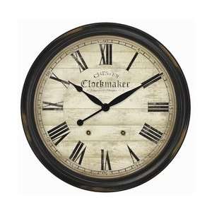  Infinity Instruments Wood Pendulum Walnut Wall Clock: Home 