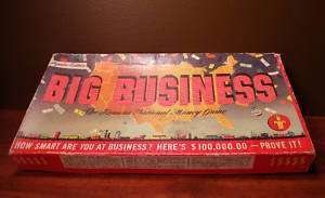 Vintage 1954 Big Business Famous National Money Game  