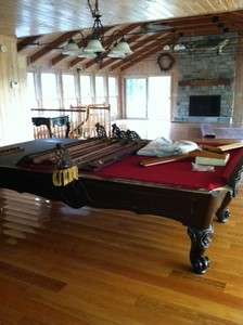 Brunswick Orleans 9Ft. Pool Billiard Table Ornate Slate  
