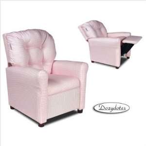  Four Button Recliner   Pink Gingham Baby