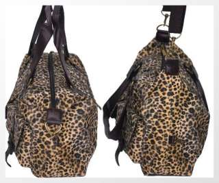   Leopard Print Shoulder Cross Body Tote Bag Handbag #B057s  