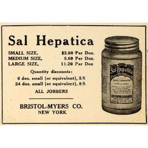   Laxative New York Jar Medicine   Original Print Ad