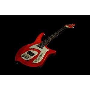  Madrose Trans Red Stain Flame Maple Electric Guitar 
