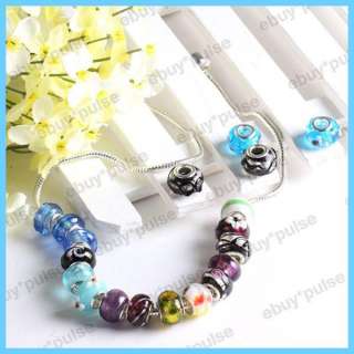 Wholesale Bulk Lot Crystal Glass European Beads 25PCS  