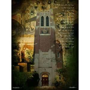  Michigan State Spartans Artwork Beaumont Tower 30x40 