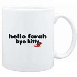 Mug White  Hello Farah bye kitty  Female Names  Sports 