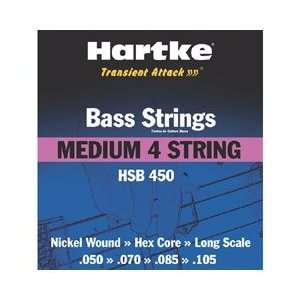    Hartke HSB450 Bass Strings Medium 4 String: Musical Instruments