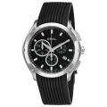 Ebel Mens Classic Sport Black Rubber Strap Chronograph Watch Today 