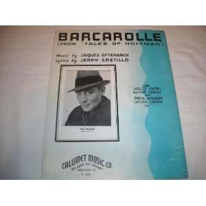  BARCAROLLE PHIL BAKER 1935 SHEET MUSIC SHEET MUSIC 220 BARCAROLLE 