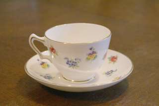 Crown Staffordshire Fine Bone China Cup & and Saucer Plate Dish Dishes 