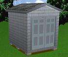 8x10 storage shed plans package blueprints more expedited shipping 