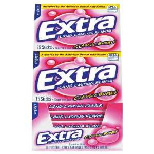 Extra Gum   Classic Bubble  Grocery & Gourmet Food