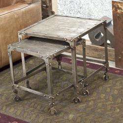 Industrial Steel Nesting Side Tables (India)  
