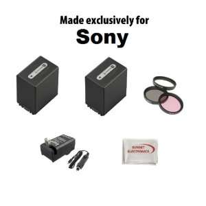 Each, 11200mAh In Total For Sony Camcorders DCR SR68 SR88 SX83 CX110 