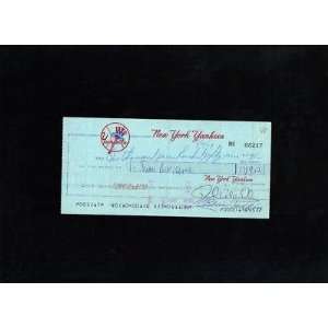   signed autograph Payroll Check   MLB Cut Signatures: Sports & Outdoors