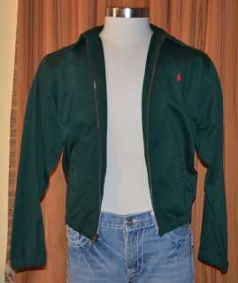   by Ralph Lauren GREEN FULL ZIP CASUAL COTTON JACKET BOYS YOUTH LARGE