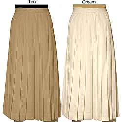 Austin Reed Petite Womens Wool Pleated Long Skirt  