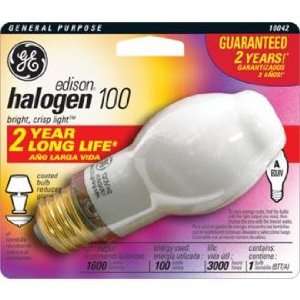  GE 100 Watt Edison Long Life Halogen Light Bulb
