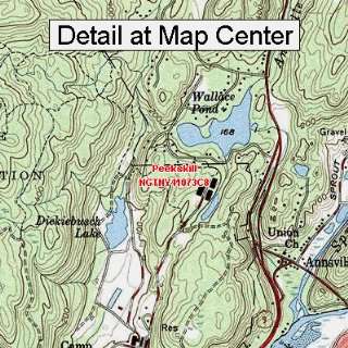  USGS Topographic Quadrangle Map   Peekskill, New York 