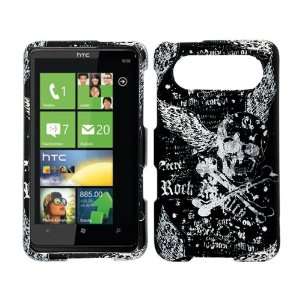  Skull with Wings Crystal 2D Hard Case Cover for HTC HD7 