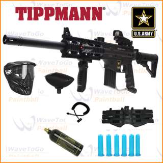 Tippmann US Army PROJECT SALVO Sniper Paintball Marker Gun Combo 