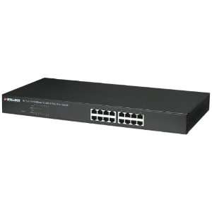   16 Port 10/100 Fast Ethernet Rackmount PoE Switch (560405