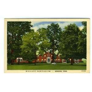   Wallace Sanitarium Linen Postcard Memphis Tennessee 