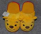   Winnie The Pooh Youth Boys Or Girls Yellow Scuff Slippers Size Medium