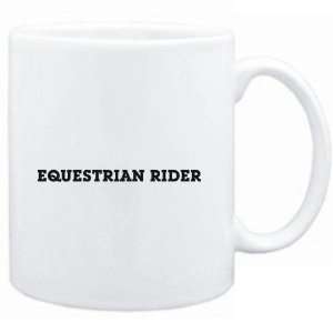 Mug White  Equestrian Rider SIMPLE / BASIC  Sports  