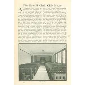    1904 Edward Clark Club House Elizabeth New Jersey 