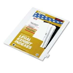  Kleer Fax 82224   80000 Series Legal Index Dividers, Side 