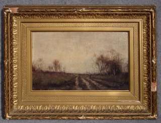 Antique 19th Century OIL Painting LANDSCAPE Signed BAYLISS/Bayless MAN 