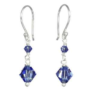  Crystallized Swarovski Elements Bicone 3mm and 6mm Drop Earrings 