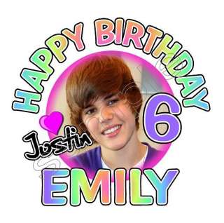 justin bieber personalized birthday t shirt any name age and size this 