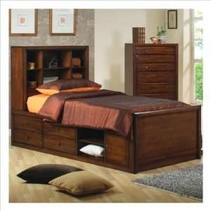  400280T Hillary and Scottsdale Twin Chest Bed in Warm 