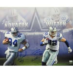 com Jason Witten & Jay Novacek Autographed/Hand Signed Dallas Cowboys 