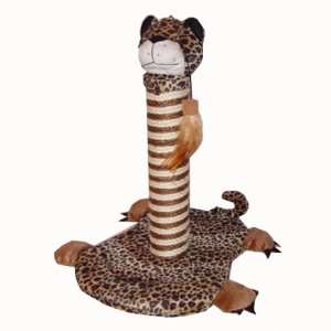  Cat Tree Scratching Post with Toy & Leopard Design: Pet 