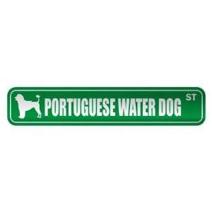   PORTUGUESE WATER DOG ST  STREET SIGN DOG