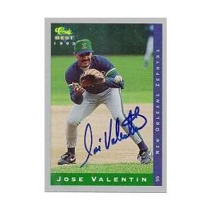  Jose Valentin New Orleans Zephyrs 1993 Classic Best Signed 