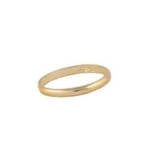  10K Gold Baby First Band Ring (Size 1) Jewelry