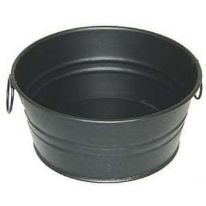   of 6  4 1/4 Black Metal Wash Tubs With Handles Arts, Crafts & Sewing